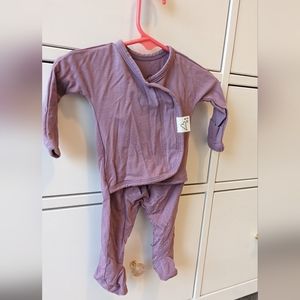 Bonsie skin to skin footie pajamas, purple newborn
